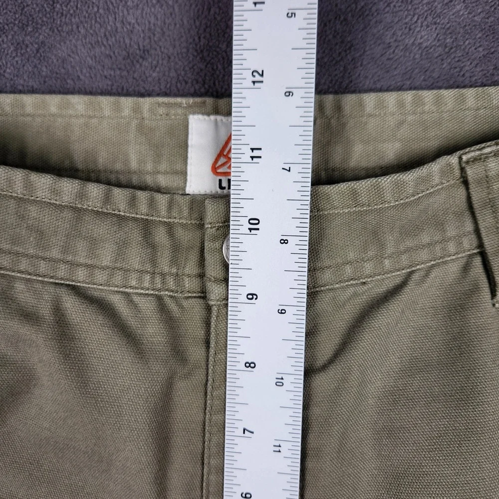 LIVSN Flex Canvas Pants V3 Mens 34x32 Olive Green Organic Cotton Blend Outdoor